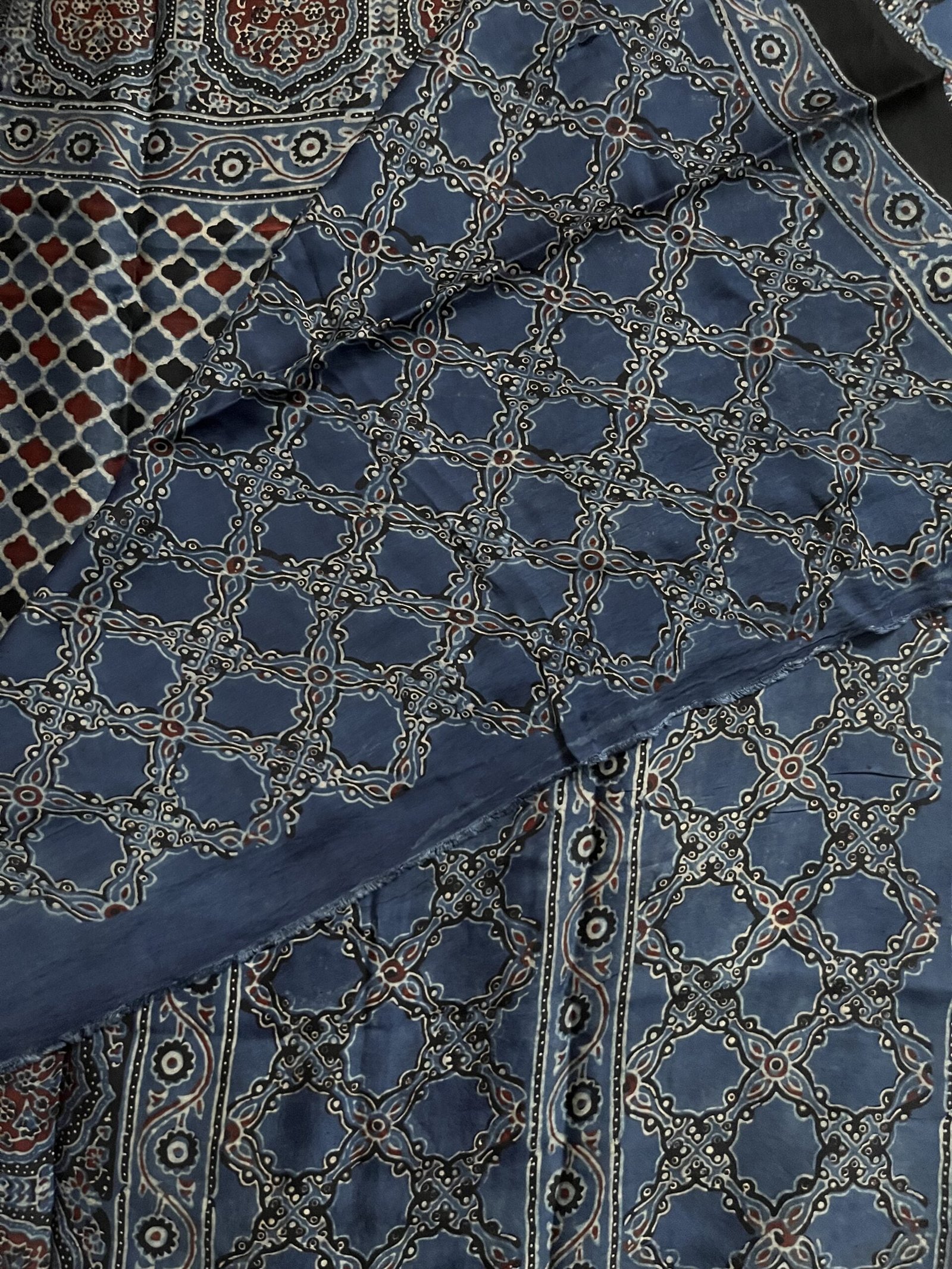 Modal Ajrak Indigo Blue