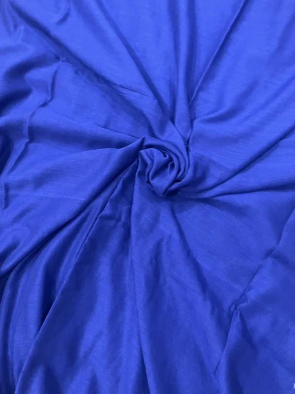 IMG_2116 Navy Blue - Single Tone MulMul (Saree)