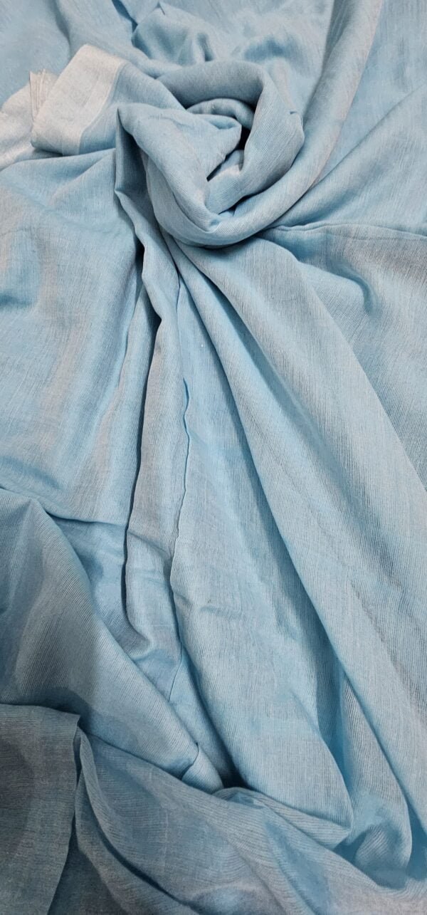 20240711_210335 Powder Blue – Dual Tone MulMul (Saree)