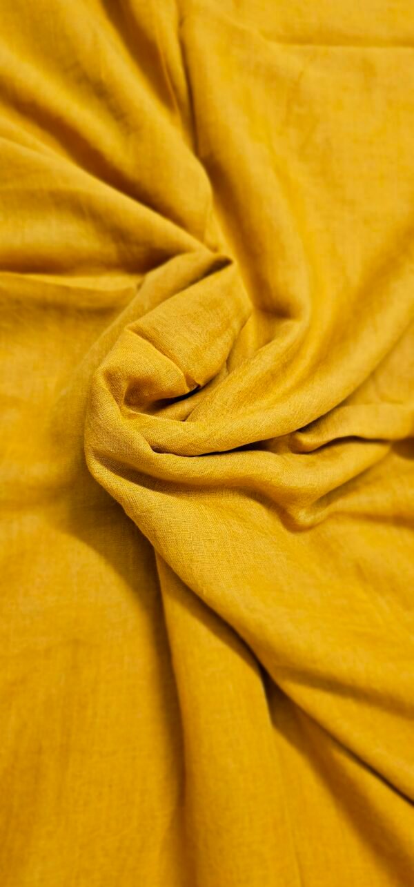 20240711_211652 Sunset Yellow – Single Tone MulMul (Saree)