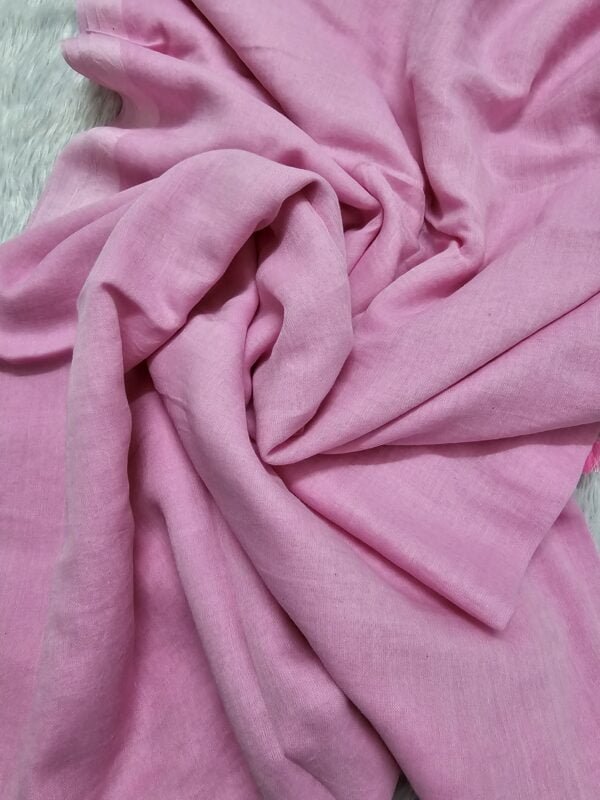 20240711_212642 Bubblegum Pink – Single Tone MulMul (Saree)