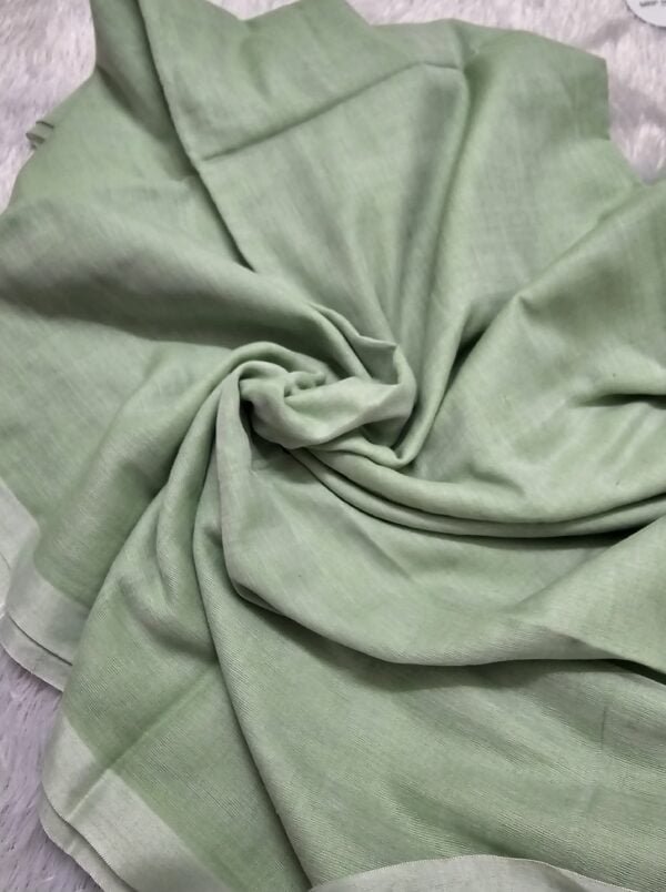 20240711_213231 Aqua Green – Single Tone MulMul (Saree)