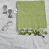 Lettuce Green – Single Tone MulMul (Saree)