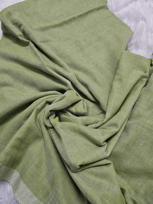 20240711_213609 Lettuce Green – Single Tone MulMul (Saree)