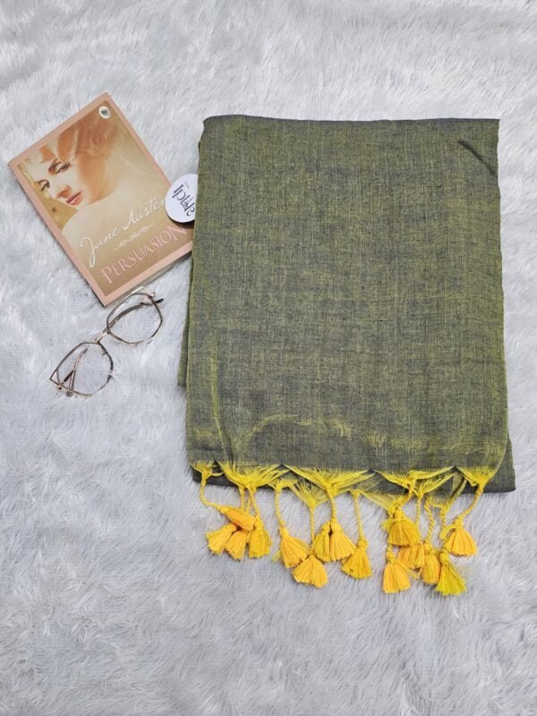 20240711_215713 Green Yellow – Dual Tone MulMul (Saree)