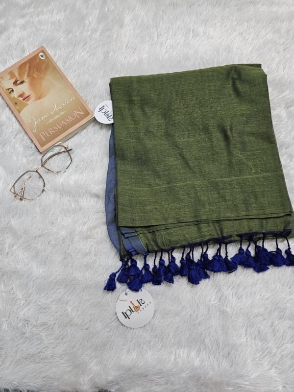 20240711_215924 Green Blue – Dual Tone MulMul (Saree)