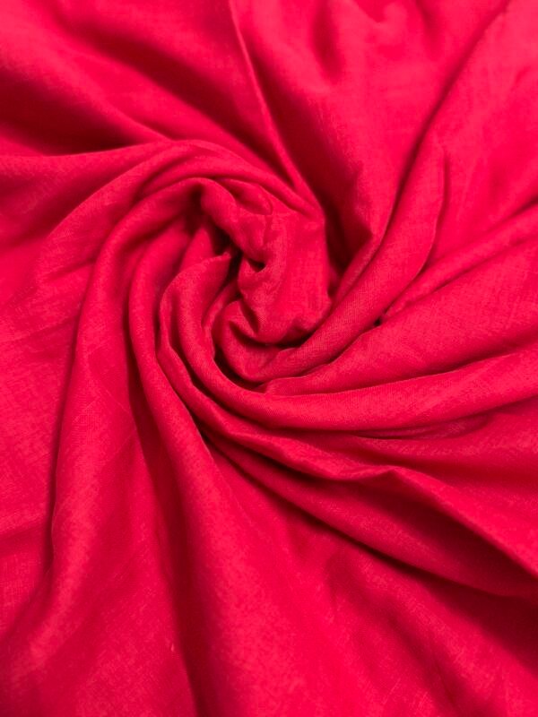 IMG_6512 Vermillion – Single Tone MulMul (Saree)