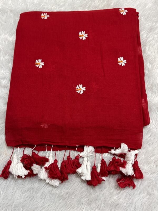 IMG_6517 Shiuli Red- MulMul (Saree)