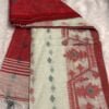 IMG_6708 Large White - Red Cotton Handloom (Saree)