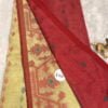 IMG_6713 Large Yellow - Red Cotton Handloom (Saree)