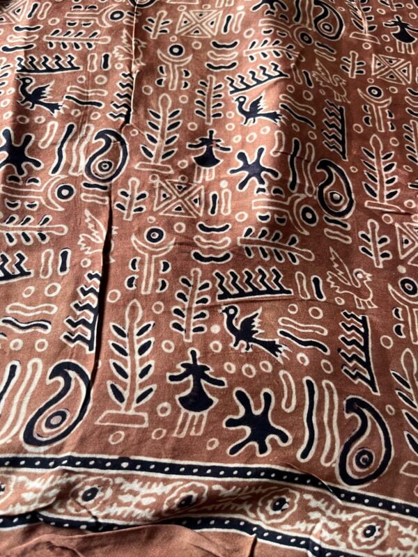 PHOTO-2024-09-05-10-30-50 14 Modal Ajrakh - Rust Orange Ajrakh with Almond Block Print