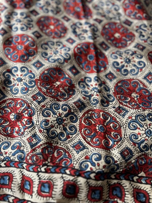 PHOTO-2024-09-05-10-30-51 5 Modal Ajrakh - Cream Ajrakh with Mahroon and Blue Block Print