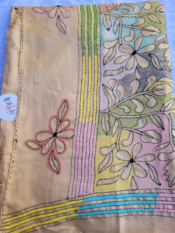 PHOTO-2025-03-20-18-28-52 Reverse Kantha Stitch - Butter Silk