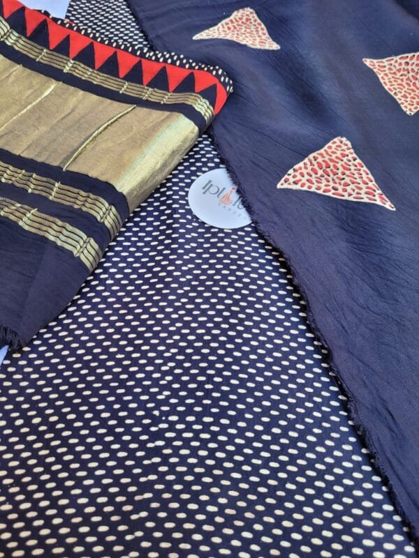 PHOTO-2025-03-20-18-30-53 2 Blue Ajrak Block Print Modal Silk Suit Set