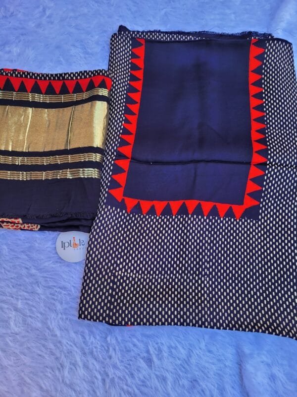 PHOTO-2025-03-20-18-30-54 2 Blue Ajrak Block Print Modal Silk Suit Set