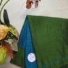 LI-ACR-01_01 Blue Green Acrylic Cotton Saree