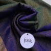 Blue Green Zari Lines Acrylic Cotton Saree