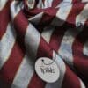 Maroon Grey Acrylic Cotton Saree