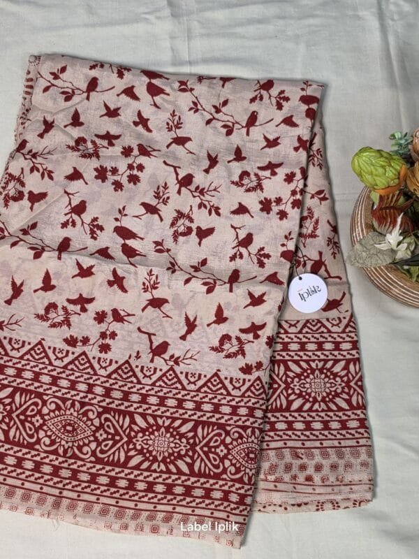 Aabha Kalamkari Saree