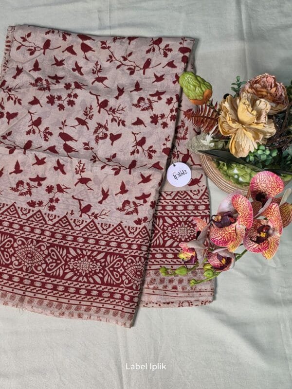 Aabha Kalamkari Saree
