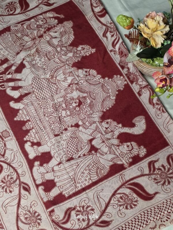 Aabha Kalamkari Saree