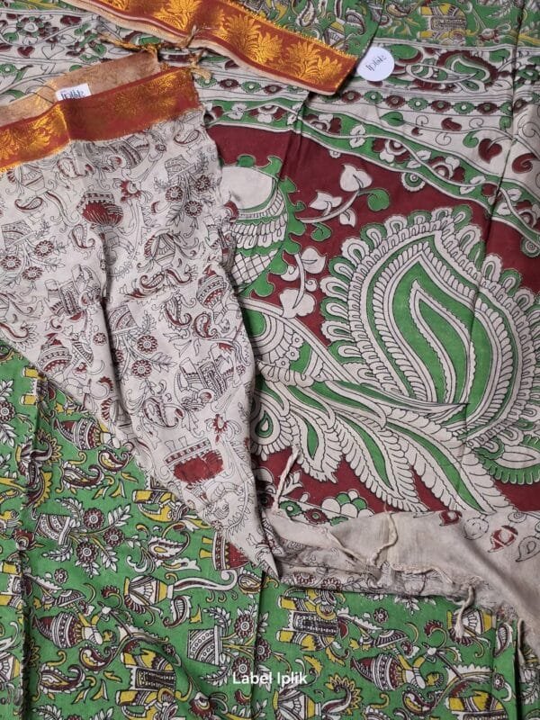 Kalamkari with Nizam Border Saree