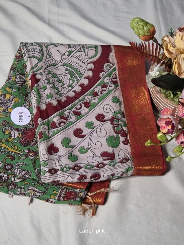Kalamkari with Nizam Border Saree