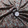 Modal Ajrakh Black Mosaic Print Saree