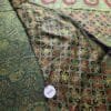Modal Ajrakh Green Saree