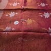 LI-MAT-05_02 Pink Linen Tissue Lotus Motif Matka Saree