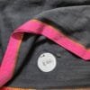 Black with Pink Border Mul Cotton Saree