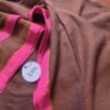 Brown with Ganga Jamuna Red Pink Border Mul Cotton Saree