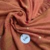 Rust Orange Mul Cotton Saree