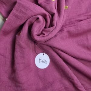 Sequin Pink Mul Cotton Saree