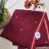Maroon Mul Cotton Saree