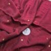 Maroon Mul Cotton Saree