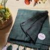 Dirty Green Mul Cotton Saree