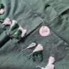 Dirty Green Mul Cotton Saree