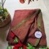 LI-MUL-20_01 Green with Red Hue Mul Cotton Saree