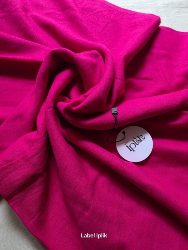 LI-MUL-21_02 Hot Pink Mul Cotton Saree