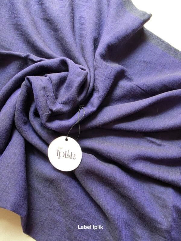 Purple Mul Cotton Saree