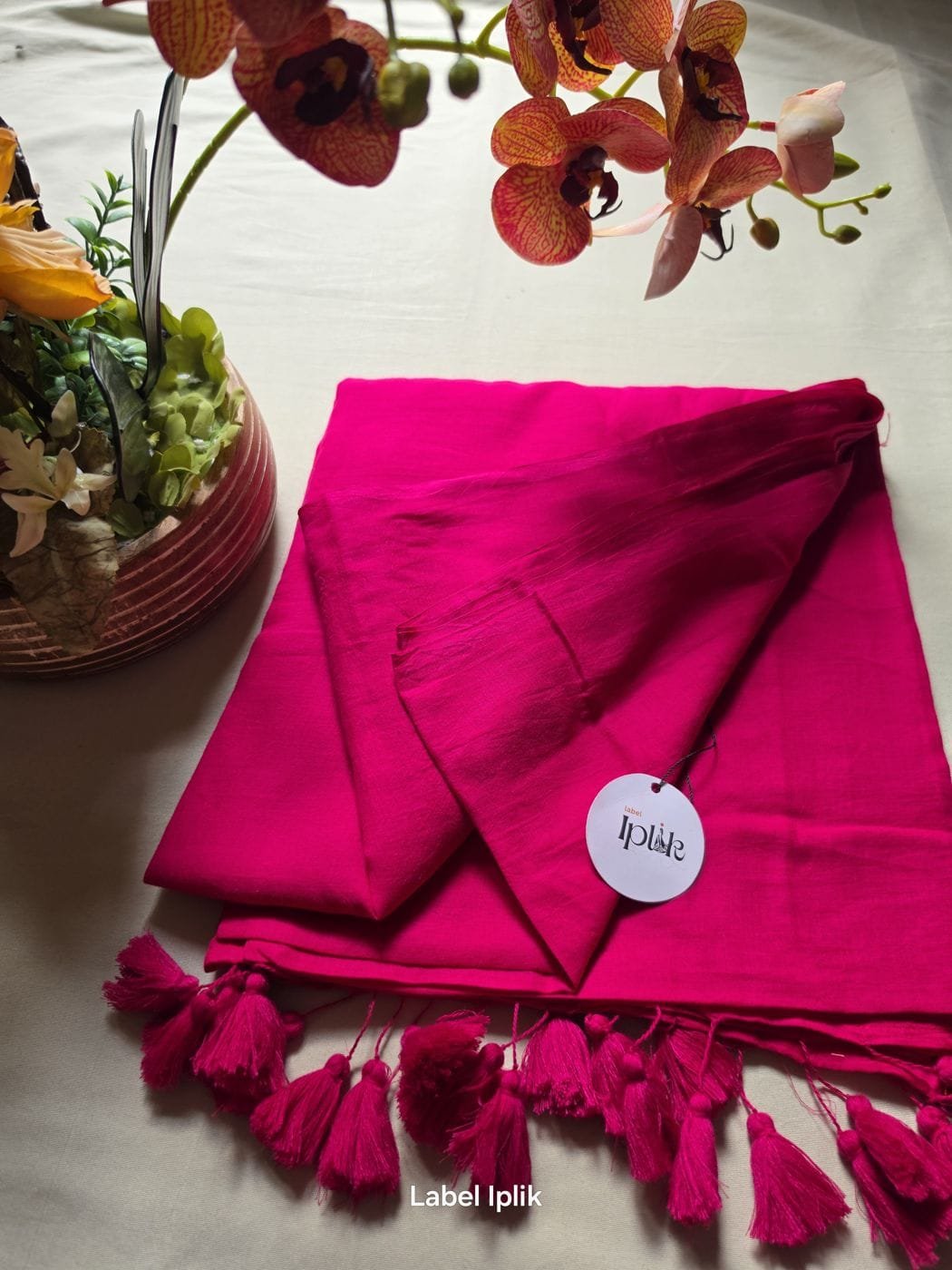 Red Mul Cotton Saree